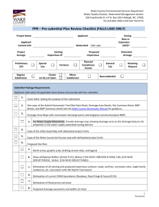 Pre-submittal Plan Review Checklist