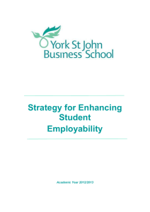 Strategy for Enhancing Student Employability