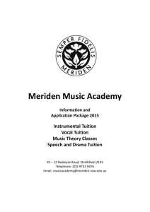 Music Academy brochure.