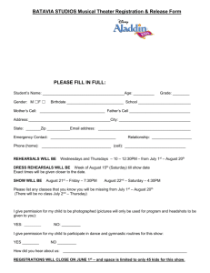Aladdin KIDS Registration form