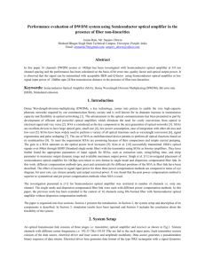 Performance evaluation of DWDM system using Semiconductor