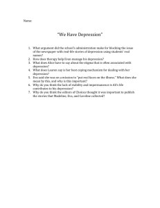 Name: “We Have Depression” What argument did the school`s