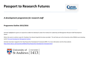 RF Programme Outline