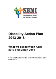 DISABILITY ACTION PLAN * TEMPLATE