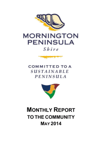Monthly Report May 2014 - Mornington Peninsula Shire