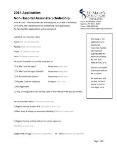 Non-Hospital Associate Application