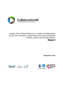 Supply chains as a model of collaboration- key messages