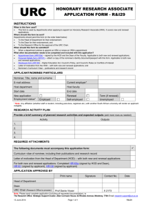 R&I29 - UCT Administrative Forms