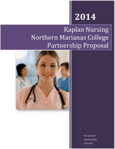 Kaplan Nursing and Excelsior Colleges Partnership Proposal