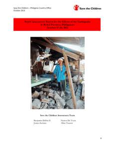 Bohol Earthquake Rapid Assessment Report_SCI