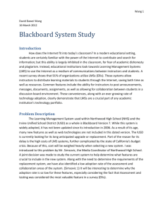 Blackboard System Study