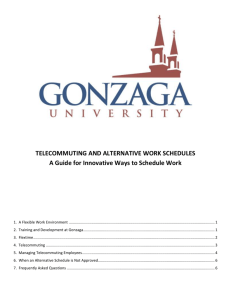 telecommuting and alternative work schedules