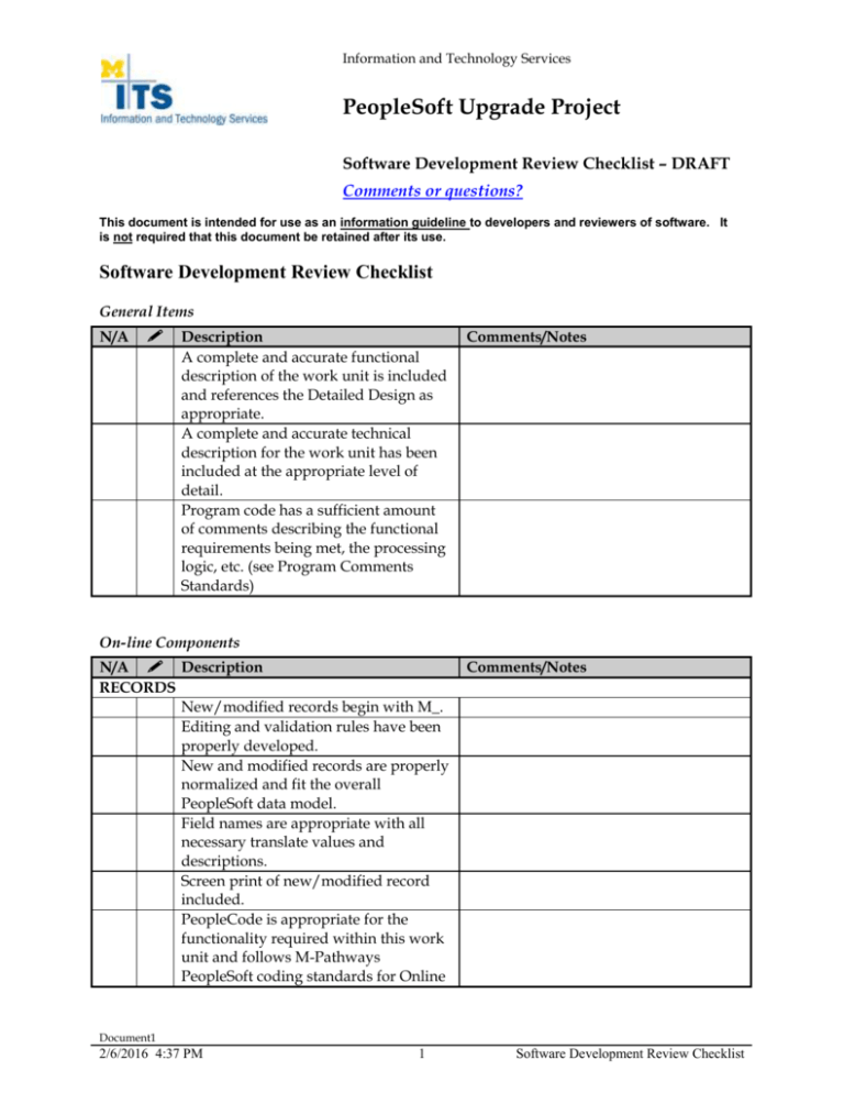 software-development-review-checklist