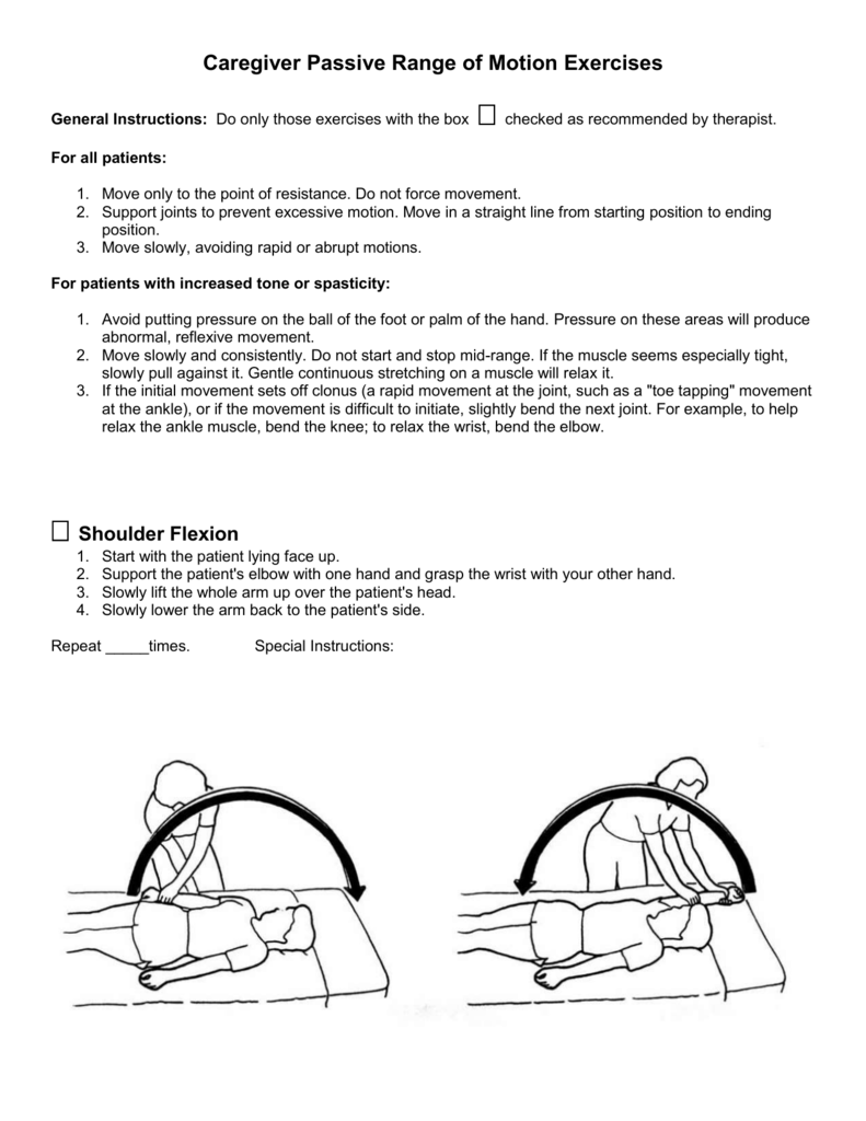 range of motion exercises