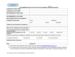 niu-recommendation form for the phd in economics program