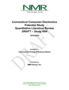 CT Consumer Electronics Potential Study (R84)