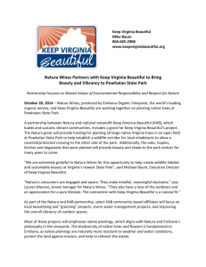Keep Virginia Beautiful Press Release