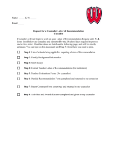Counselor Rec Packet 2015-16