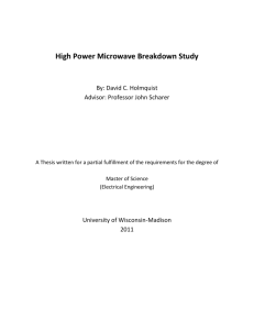 Microwave Breakdown Experiments in Ne, Ar and Penning
