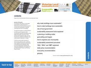 Planning for sustainable buildings guide
