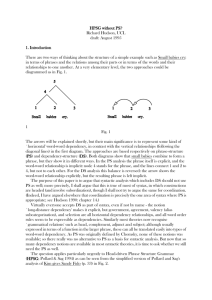 HPSG without PS - Richard (`Dick`) Hudson