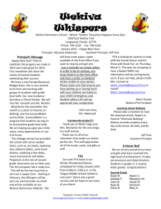 Wekiva Whispers - Wekiva Elementary School