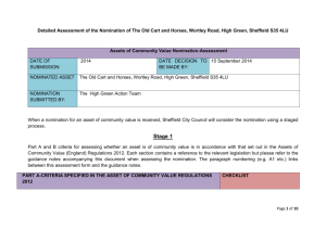 Assessment Form Old Cart and Horses