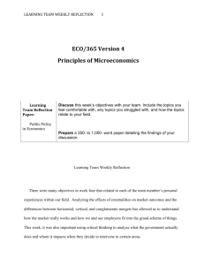 ECO/365 Version 4 Principles of Microeconomics
