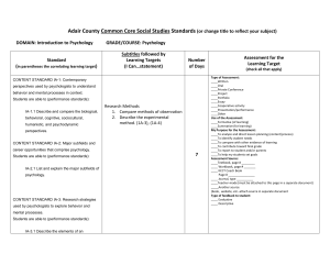 Adair County Common Core Social Studies Standards