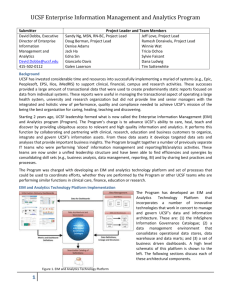 UCSF Enterprise Information Management and Analytics Program