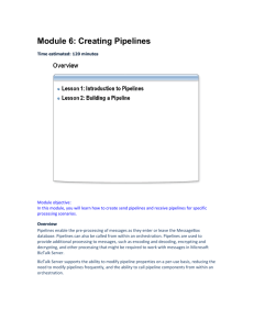 Module 6:Creating Pipelines - Center