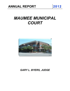 2012 maumee municipal court annual report