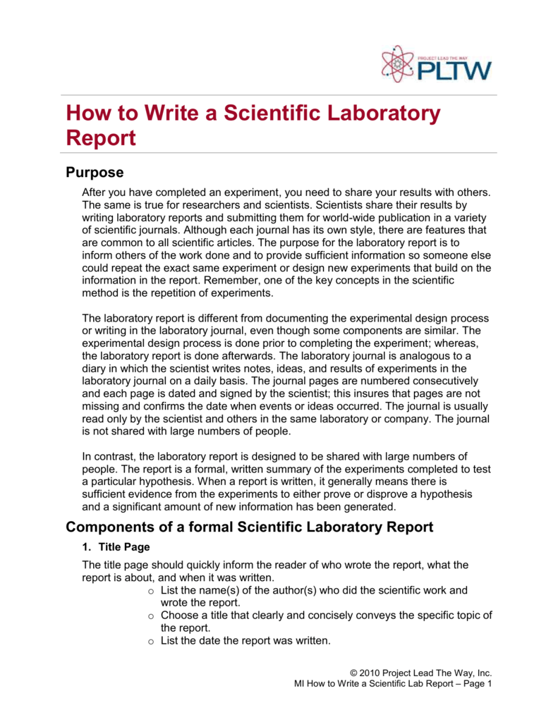 essay about science lab