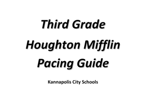 3rd grade HM pacing guide