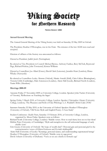 News-Sheet 2010 - Viking Society for Northern Research