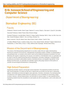 Biomedical Engineering (BS) - The University of Texas at Dallas