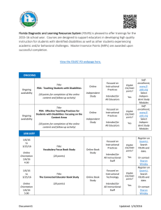 Collier Spring Courses SY 15