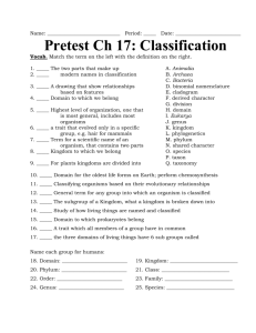 Pretest Ch 17: Classification
