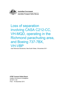 Loss of separation involving CASA C212-CC, VH