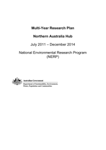 Multi-Year Research Plan Northern Australia Hub
