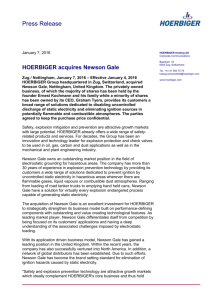 HOERBIGER Presse Release english