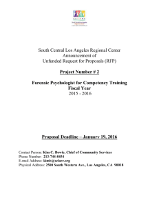 request for proposal (rfp) - South Central Los Angeles Regional Center