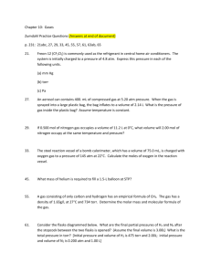 207 Physical Chemistry II Chem 402 Spring 2011 PS # 9: (Ch 9: 1, 5