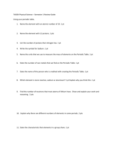 TASOK Physical Science – Semester 1 Review Guide Using your