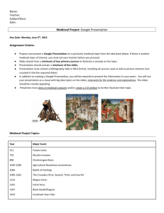 Medieval Project Packet