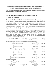 Text S1: Theoretical analysis for the models (1) and (2)