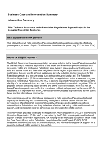 Title: Technical Assistance to the Palestinian Negotiations Support