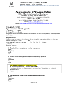 OCPD Application Form for Group Learning