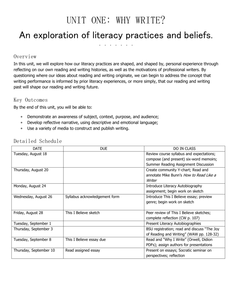 autobiographical reflection examples