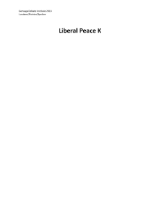 Biopower 1NC—Liberal Peace K